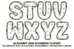 Blue Teddy Bear Alphabet PNG - Letters &amp; Numbers Clipart Product Image 4