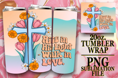 Vibrant Mornings 20oz tumbler wrap, Cross Product Image 1