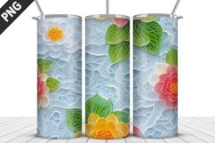 Flowers Tumbler Wrap | Sublimation Design | Tumbler PNG Product Image 1