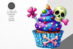 Halloween clipart, Cupcake clipart, Autumn clipart Product Image 1