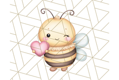 Adorable Bee Clipart PNG, Cute Bees and Accessories PNG Product Image 4
