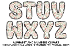 Easter Day Alphabet PNG - Letters &amp; Numbers Clipart 300 DPI Product Image 4