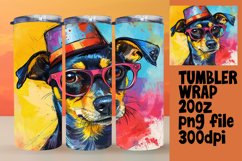 Cheerful Canine Sublimation Tumbler Product Image 1