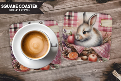 Woodland Animals Square Coaster PNG Bundle, Forest Animals Product Image 13