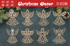 Christmas Decorations laser SVG PNG| 55 Designs Product Image 3