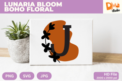 Lunaria Bloom Boho Floral Monogram Product Image 1