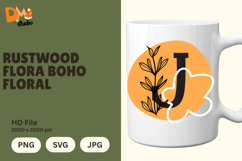 Rustwood Flora Boho Floral Monogram Product Image 1