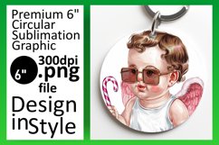 Dynamic Keychain Circle PNG Artwork , Cupid Product Image 1