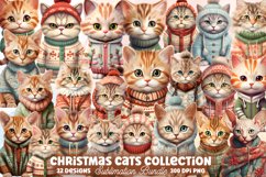 Mega Christmas Watercolor Clipart Bundle, Sublimation Bundle Product Image 20