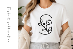 Alphabet, Letters, Monogram, Black flowers Product Image 1