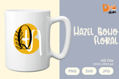 Hazel Boho Floral Monogram Product Image 1