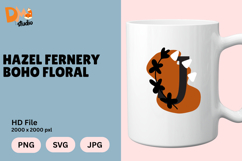 Hazel Fernery Boho Floral Monogram Product Image 1