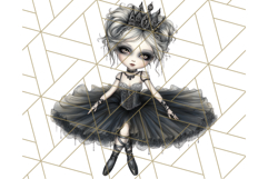 Dark Nutcracker Clipart Gothic Holiday Ballet PNG, Christmas Product Image 4