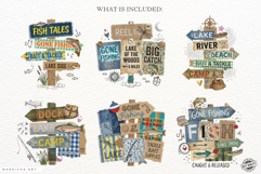 Fishing Collage PNG Sublimation Product Image 4