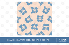 America 4th July Coquette Cherry Bow Seamless Pattern Bundle Product Image 5