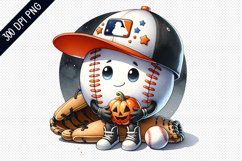 Halloween Baseball Sublimation - Clipart PNG Design Product Image 1