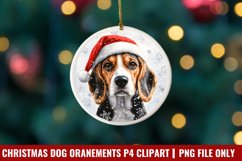 Breeds Of Christmas Dog Ornaments Clipart PNG Product Image 1