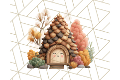 Autumn Treehouse &amp; Woodland Cabin PNG Clipart Product Image 4