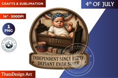 4th of July Slogan PNG, Patriotic Quotes, independence day Product Image 1