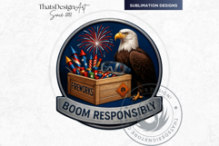 4th of July Slogans PNG Clipart set, Patriotic Quotes Product Image 6
