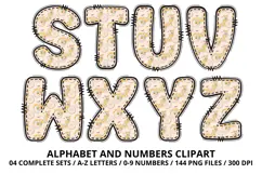Garden Nature Beauty Alphabet PNG Letters & Numbers 300DPI Product Image 4