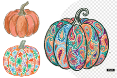 Hand-drawn Pumpkin Clipart Product Image 1