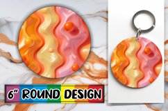 Vibrant Abstract Inflated Puff Sublimation Designs Product Image 1