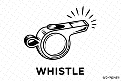 Whistle Svg | Game Day Svg | Sport Svg | Svg Cut Files Product Image 1