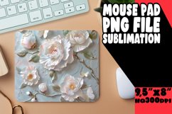 Spring Garden Bloom Sublimation Mouse Pad Product Image 1