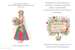 Wildflower Wedding Clipart Product Image 2