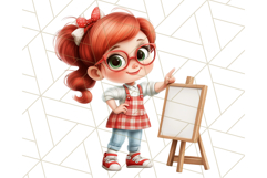 Teacher at Work Clipart, Teaching PNG, School Graphics Product Image 20