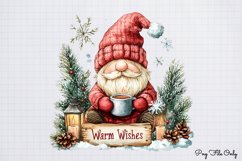 Cozy Christmas Gnomes Clipart P1 PNG Product Image 1