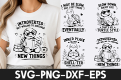 Funny Turtle SVG | Cute Turtle Quotes PNG DXF EPS SVG Product Image 1