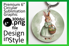 Creative Round Design for Coasters , Easter Bunny Product Image 1