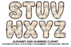 Retro Groovy Alphabet PNG 70s Numbers &amp; Letters 300 DPI Product Image 4