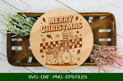 Merry Christmas Gnome Cutting Board SVG Product Image 1