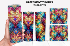 Flower Skinny Tumbler 20oz Wrap Design, Winter Tumbler Wrap Product Image 1