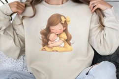 Watercolor Sisterhood Clipart PNG Product Image 1