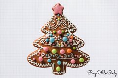 Gingerbread Cookie Christmas Sublimation Clipart PNG Product Image 1