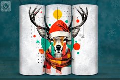 4 Christmas Deer Tumbler Wrap 20 oz Product Image 3