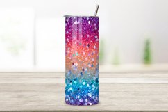 Starlight Spectrum Glitter Tumbler wrap, Seamless Wrap PNG Product Image 2