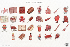 Summer Barbecue Set PNG Clipart Product Image 4