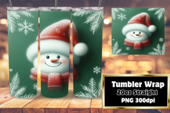 ELEGANT 20oz Tumbler Wrap for Creative Gifts , Snowman Product Image 1