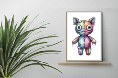 Stitched Monster Doll Sharp Teeth Halloween Voodoo PNG Product Image 2