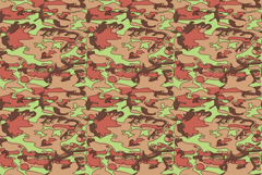 Seamless Camouflage Pattern in Brown Green background Modern Product Image 1
