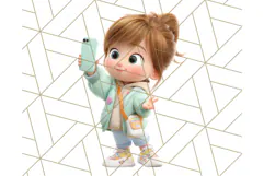 Kawaii City Girl PNG Clipart, Soft Dreamy Style Clip Art Product Image 4