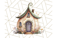 Whimsical Cottagecore Cottage PNG Clipart, Fairy House Png Product Image 4