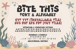 Bite This Shark Font | Funny Bite Font for Kids | Sea Life Product Image 10