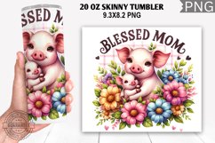 Blessed Mom Tumbler Wrap,20 Oz Tumbler Wrap, Mom Tumbler Product Image 1