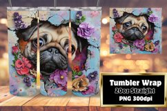 3D Wall Hole Tumbler Wrap: Adorable Spring Animals Product Image 1